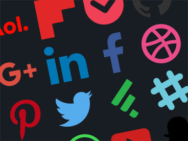 100+ vector illustrated social icons
